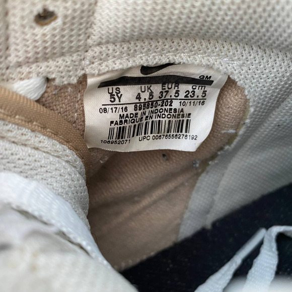 Nike Blazer Leather Mid 2016 Linen GS Sneaker SZ: Youth 5Y  RARE  895850-202 - Picture 12 of 12